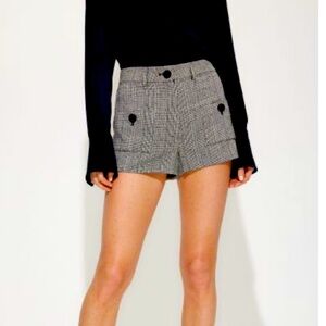 Generation Love Black /Gray Plaid Shorts